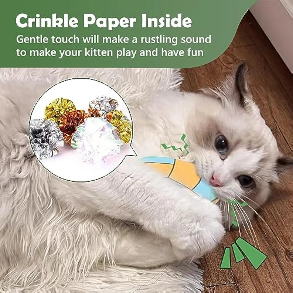 Soft plush disc cat toy in sports designs with catnip and crinkle sound inside for interactive play.