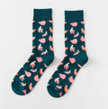 Happy fruit banana print tube socks for men women high-density cotton one size 39-43 colour options