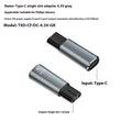 Black or grey aluminium alloy USB-C charging adapter for 4.3V electric shavers and clippers