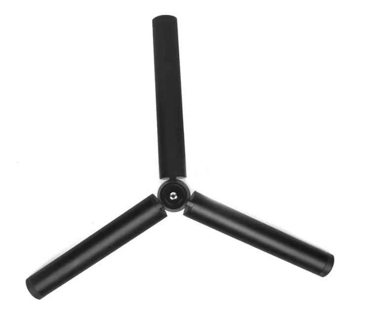 Black aluminum alloy PTZ mobile phone tripod stabilizer compatible with Apple iPhone for handheld photography