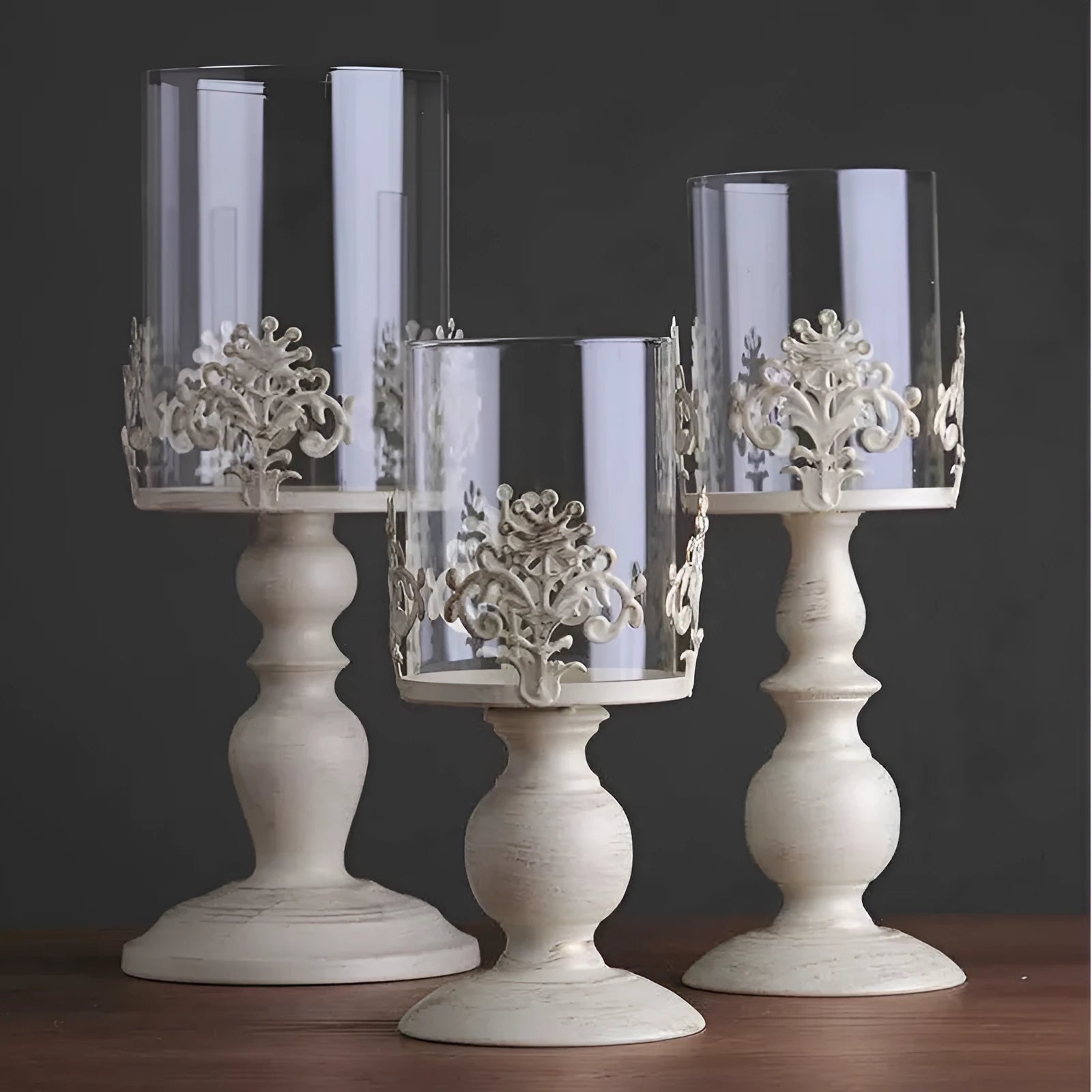 Strongwell painted iron candle holder cube stand with birdcage style for wedding table decoration