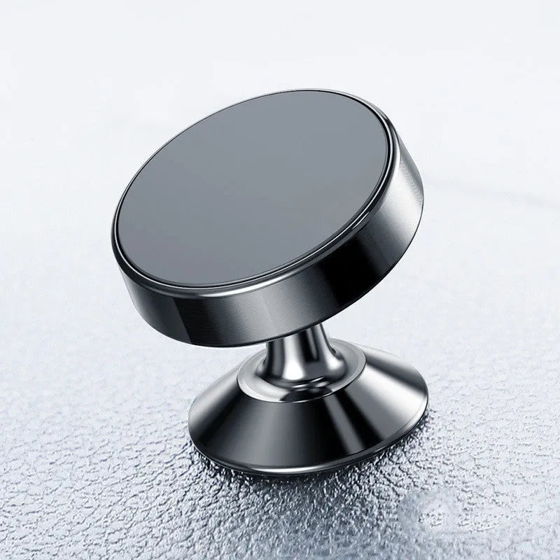 Aluminium alloy magnetic car phone holder with CD texture in black, gold or silver colours
