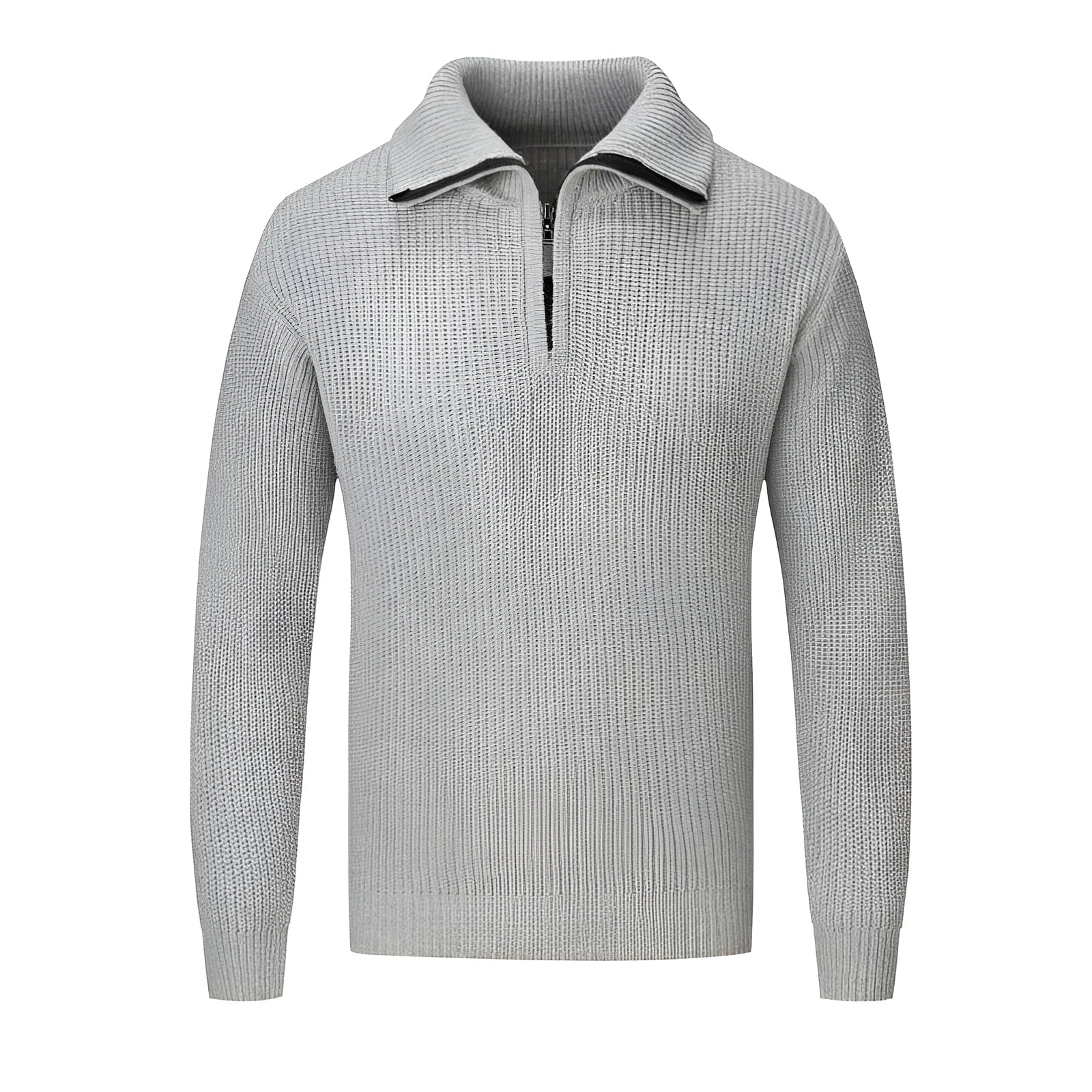 Men's slim fit pullover sweater in solid colour options for autumn and winter casual wear