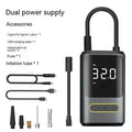Handheld wireless charging digital display vehicle air pump with accessories