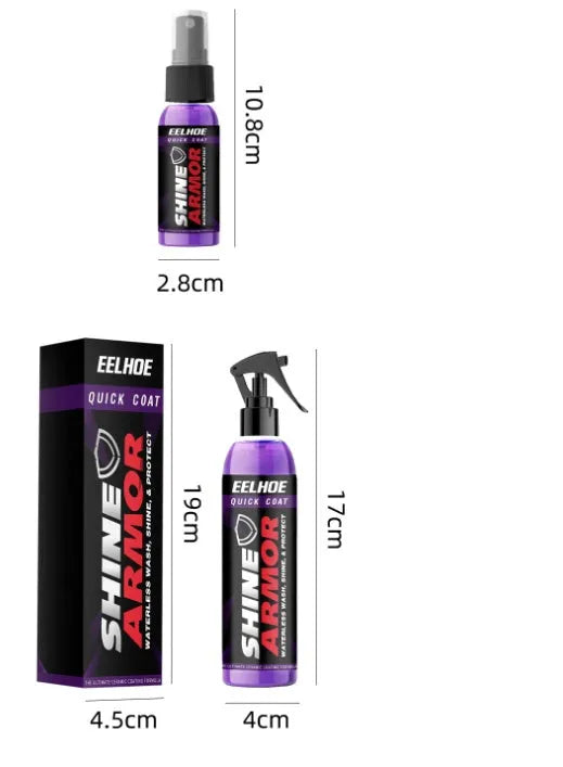 Purple automobile nano coating spray bottle with hand spray wax microplated crystal technology