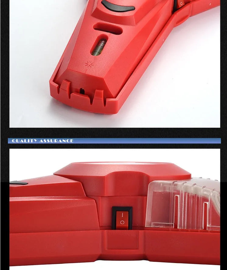 Red infrared laser level tool with punching positioning function for woodworking and decoration projects
