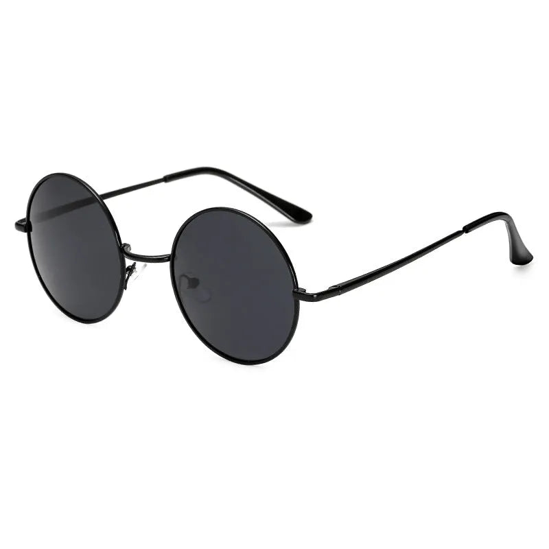Polarised sunglasses with metal frame, resin circular polariser lens, gun frame gray colour