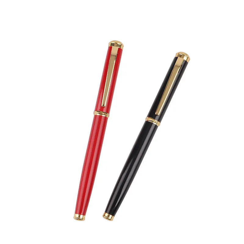 Metal fountain pen with 0.5mm Yijin nib in red and black colour options