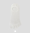 Modal cotton five-finger ultra-thin boat socks in white, khaki, grey and black colours