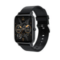 H80 fashion sports smart watch with black silicone strap showing health metrics on screen.