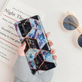 Electroplated marble pattern TPU phone case for Huawei and Samsung smartphones
