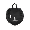 Large waterproof polyester drawstring makeup bag in cube shape for travel storage of cosmetics and toiletries