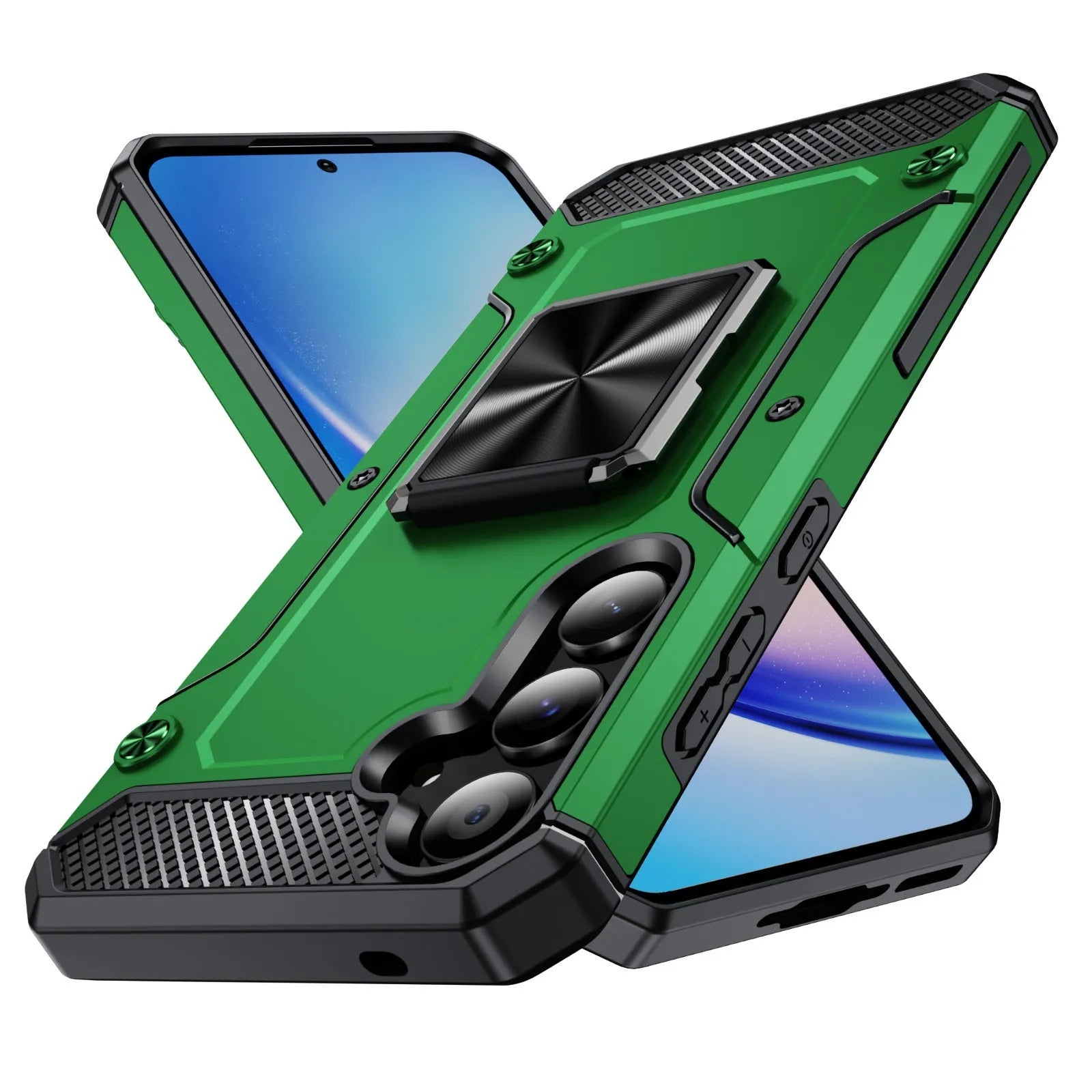 Anti drop magnetic rotating wristband phone case for Samsung A05S A15 A24 A25 A35 A55 in black