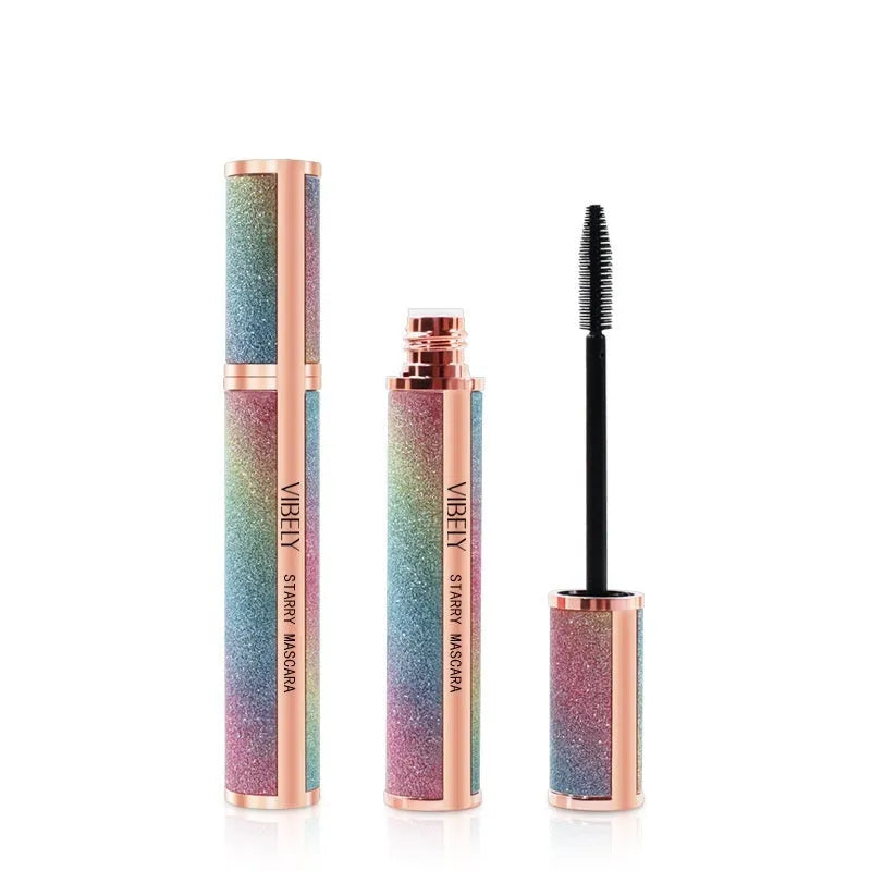 Black waterproof mascara with 4D volumising technology for thick, curled lashes