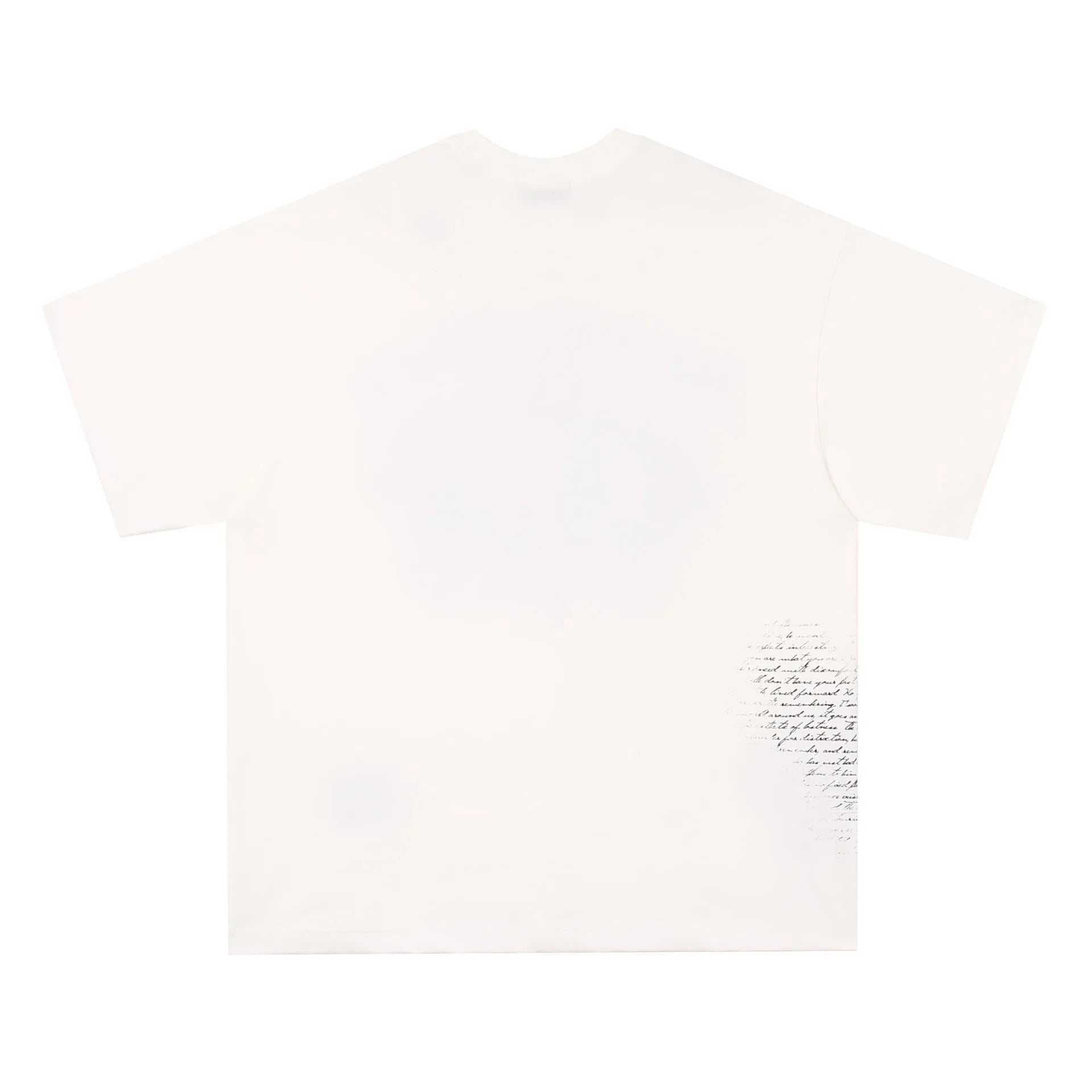 Black and white cotton T-shirt with retro hip hop gothic letter print design