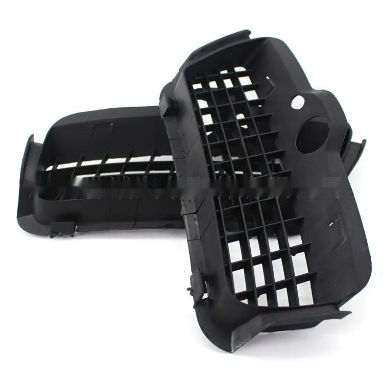 Black ABS plastic Volkswagen Golf 3 front fog light cover and lower grille replacement pair.