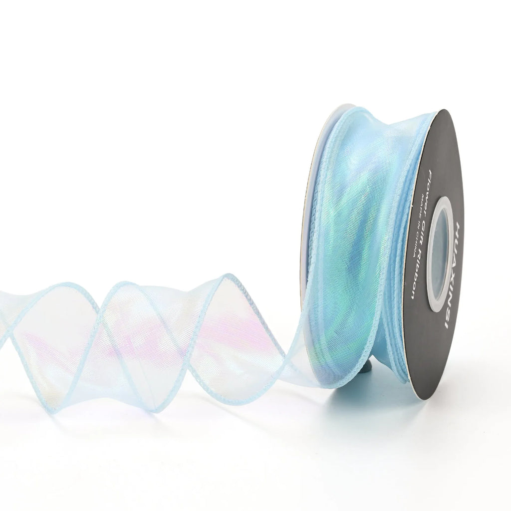 Fishtail yarn colourful wave ribbon in eight colours for DIY floral and gift projects