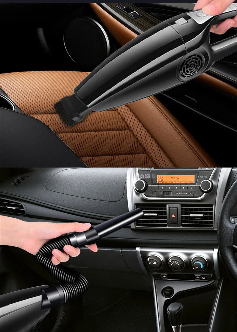 PoHigh Hypa eighth generation black car vacuum cleaner with cigarette lighter plug