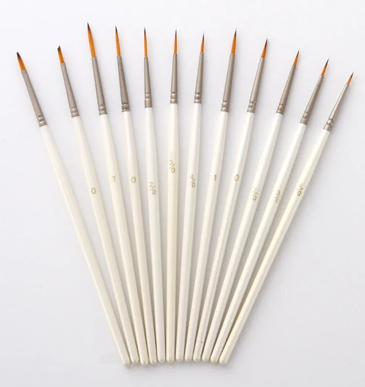 Pearl white art marker pens with nylon wool brush nibs for watercolour acrylic and oil painting