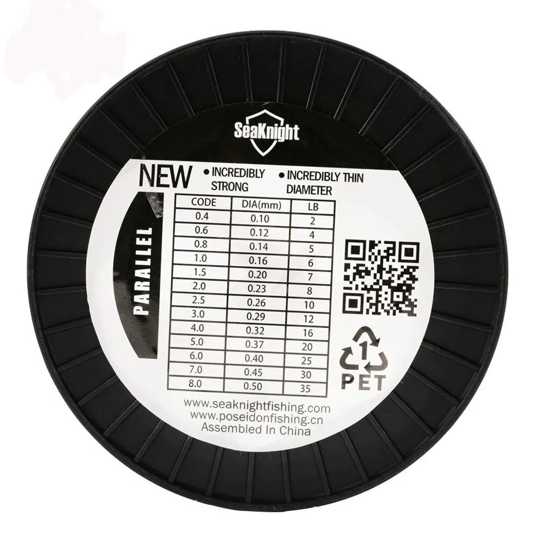 Roll of Seaknight1000 M nylon fishing line available in multiple colours and diameters from 0.4mm to 8.0mm.