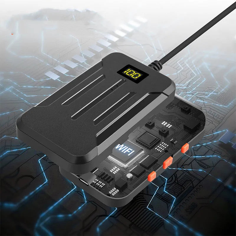 Wireless dual lens endoscope with 5.5mm and 8mm probe options, magnet and hook accessories