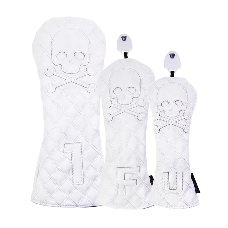 Black and white waterproof protective cover for golf club wooden poles