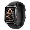 Air Type multi-sport watch with 1.70 inch tempered glass screen and blue silicone wristband showing heart rate data