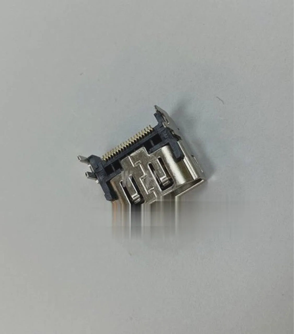 Silver HDMI host socket for gaming machine accessories and console connectivity