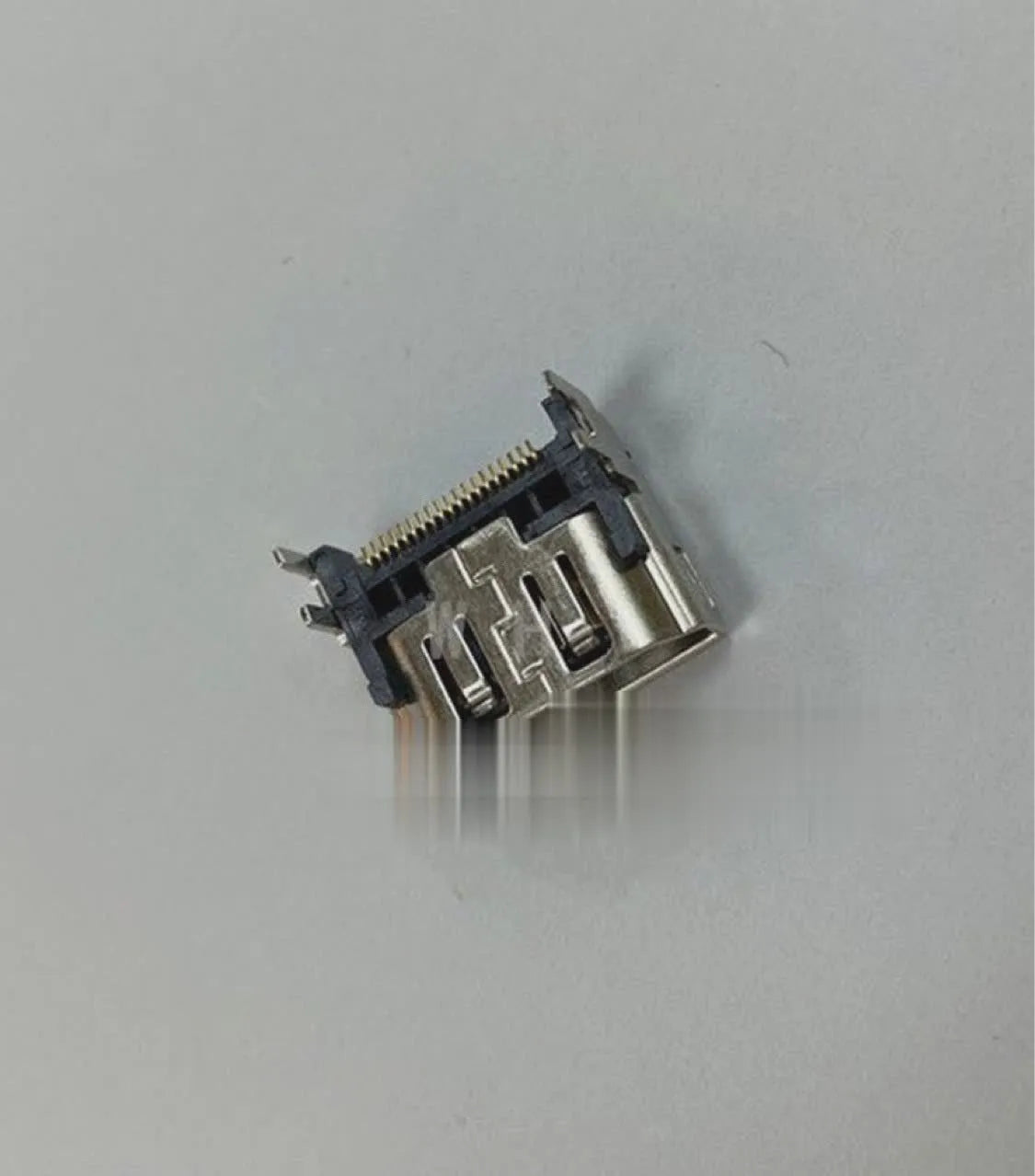 Silver HDMI host socket for gaming machine accessories and console connectivity