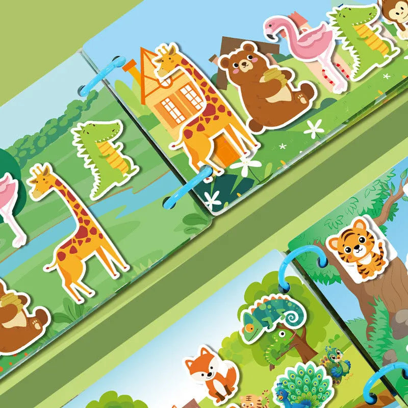 Educational toys books set for children 3-6 years made from paper with multiple learning versions
