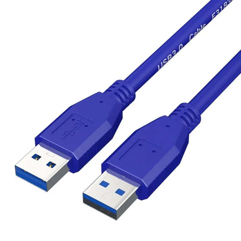 USB 3.0 data cable for mobile hard disk boxes with nickel-plated connectors in various length options