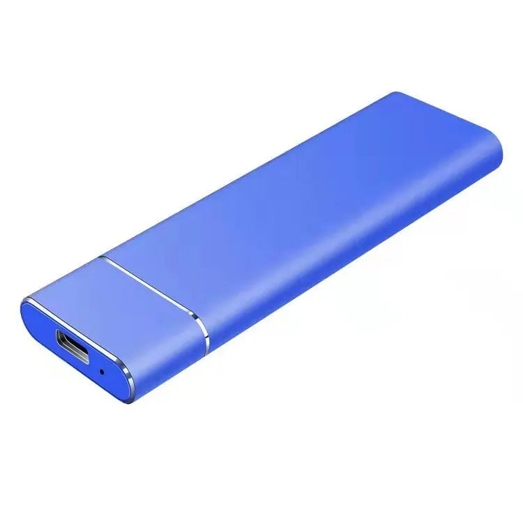 SSD mobile hard disk with metal casing in various colours showing ultra-thin 6TB external storage device