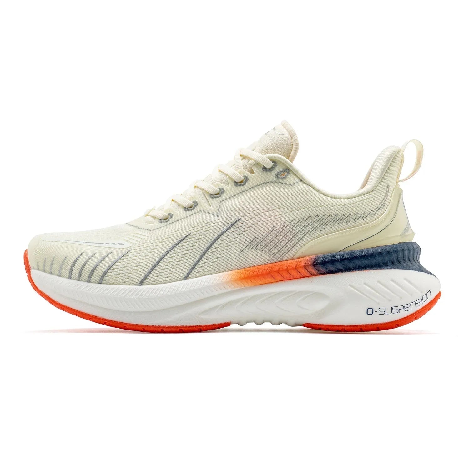 Low-top running shoes with striped pattern, available in multiple colours like black, red, and blue.