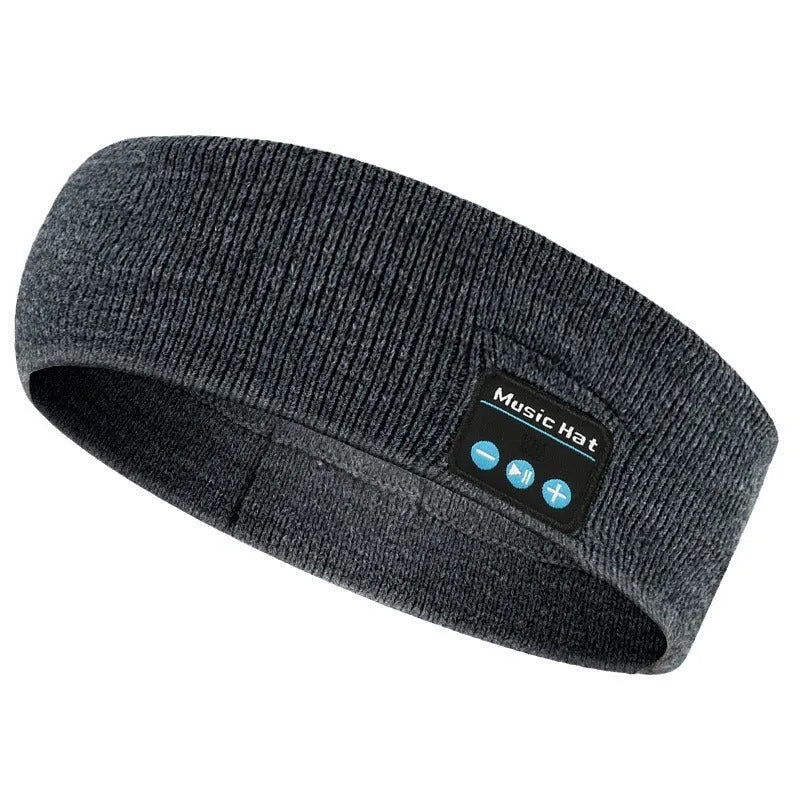 Bluetooth 5.4 eye mask sports scarf headband for exercise with removable washable fabric