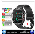 QX11 smart Bluetooth watch with TFT touchscreen showing heart rate display on black zinc alloy case