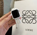 Black paracord braided watch strap with buckle for Apple Samsung Huawei smartwatches