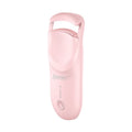 Electric heating eyelash curler in cream white colour with USB charging cable