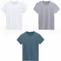 Men's white short sleeve 100% cotton t-shirt with multiple colour options in sizes L to 4XL