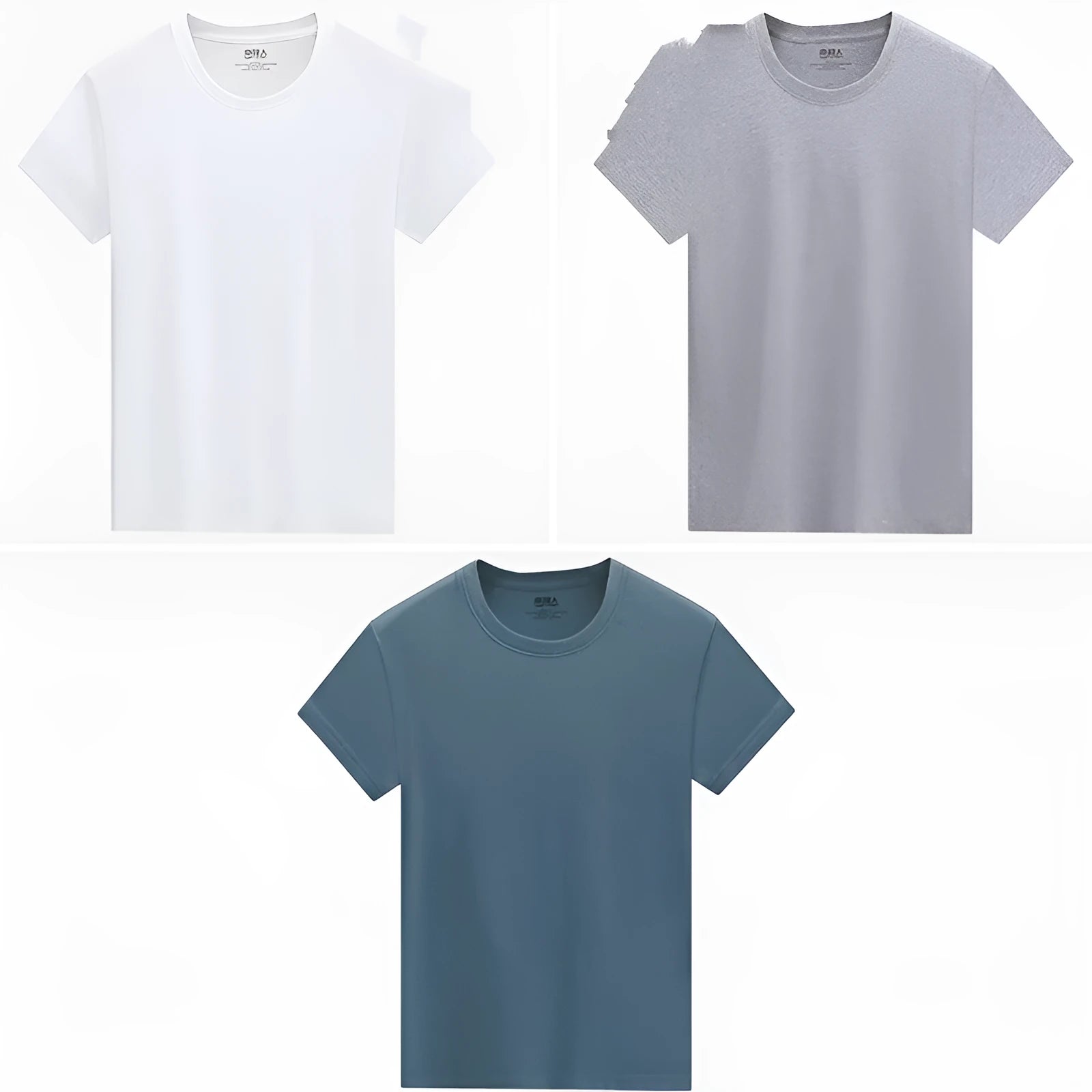 Men's white short sleeve 100% cotton t-shirt with multiple colour options in sizes L to 4XL