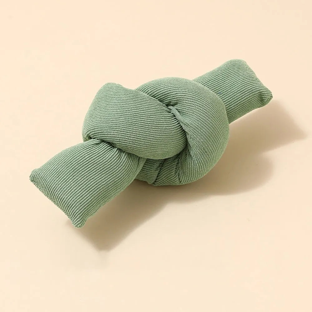 White cotton knot rope dog toy for tug play and dental health