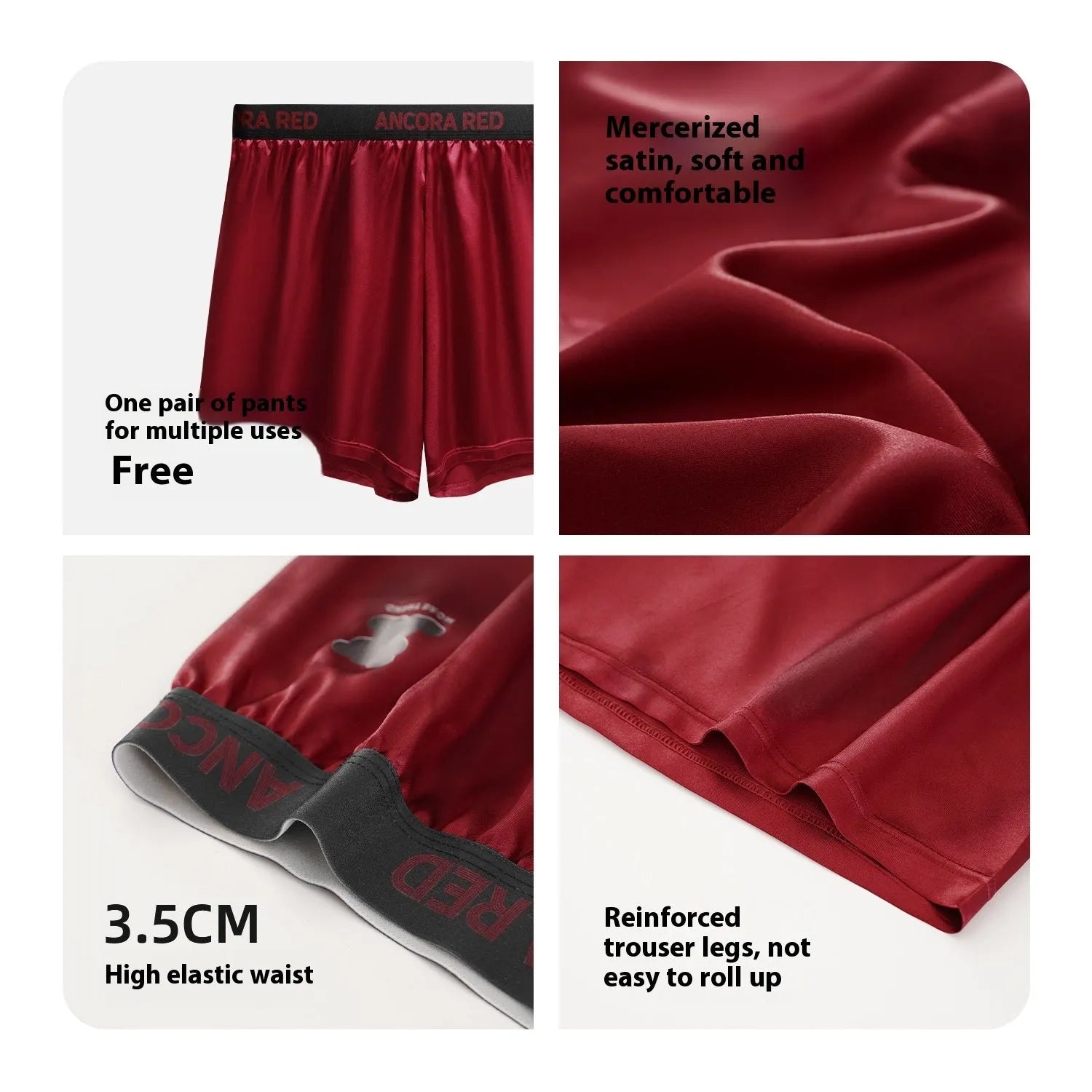 Men's solid colour boxer briefs on a mid-waist, showing the knitted polyester fabric in a black colour option.