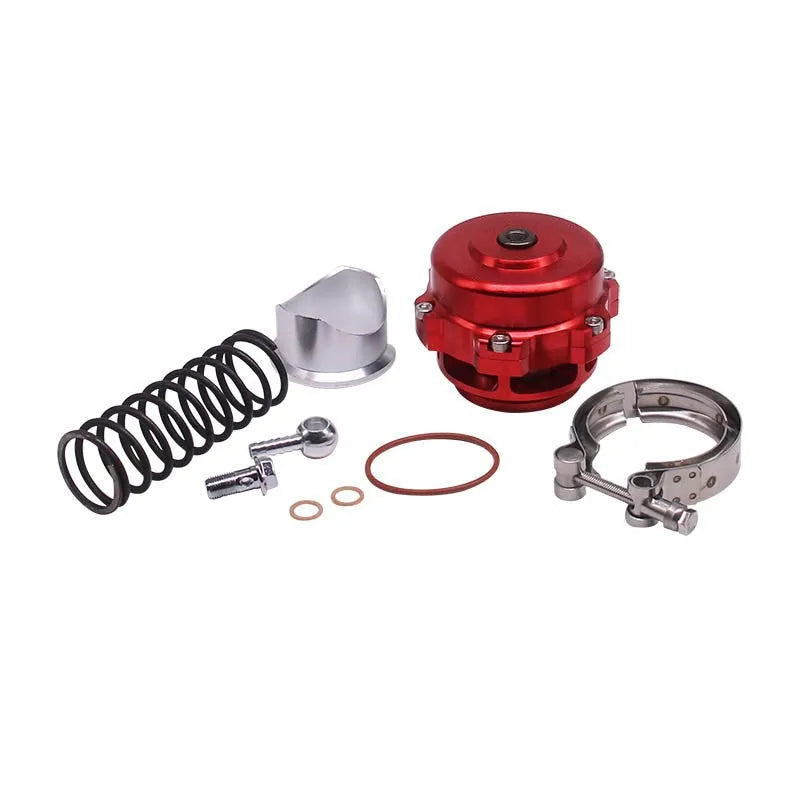 Aluminium alloy automotive bypass valve with 50mm diameter in multiple colour options