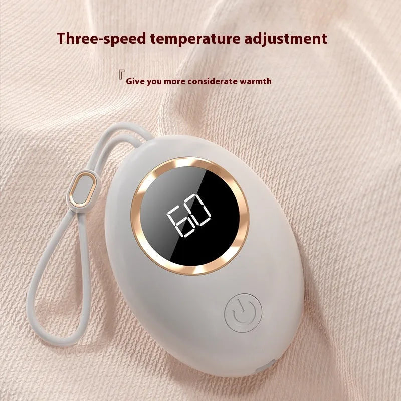 USB digital hand warmer heating pad in chosen colour with display.