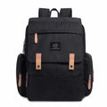 LAND Mommy large capacity oxford cloth diaper backpack with changing mat in beige colour.