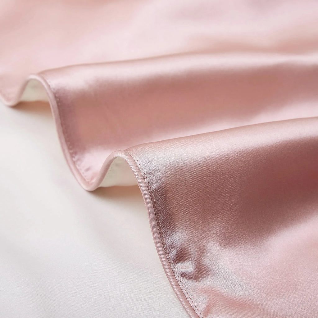 48x74cm mulberry silk single pillowcase in palace luxury style with reactive print.