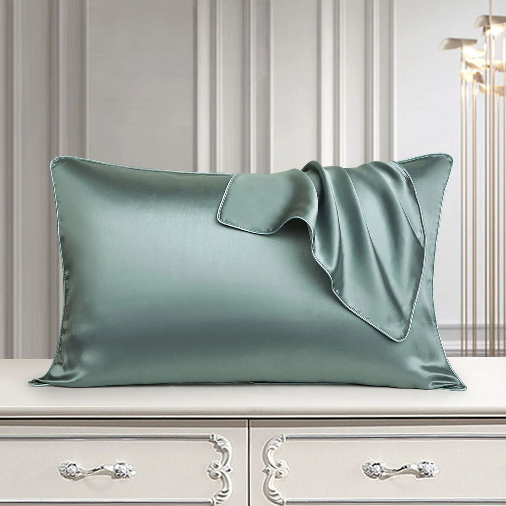 48x74cm mulberry silk single pillowcase in palace luxury style with reactive print.