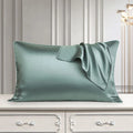 48x74cm mulberry silk single pillowcase in palace luxury style with reactive print.