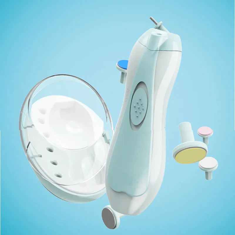 Ultra-quiet multifunctional baby nail polisher manicure kit with night light