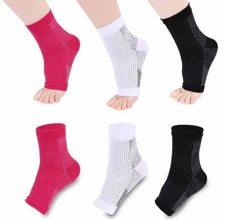 Compression foot sleeve for men women anti fatigue ankle support breathable nylon moisture wicking