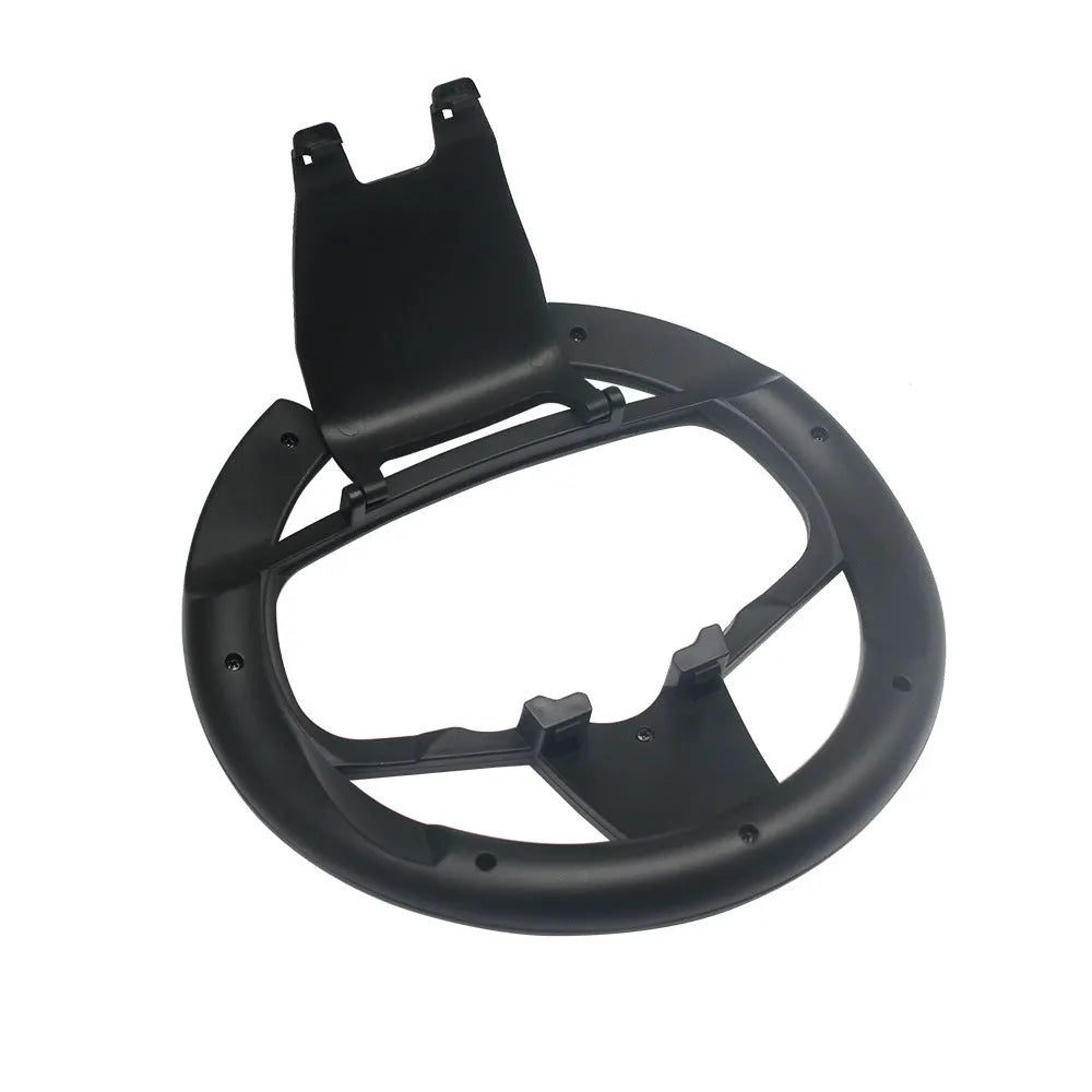 PS5 steering wheel attachment in black ABS plastic for Sony controller, single player racing accessory